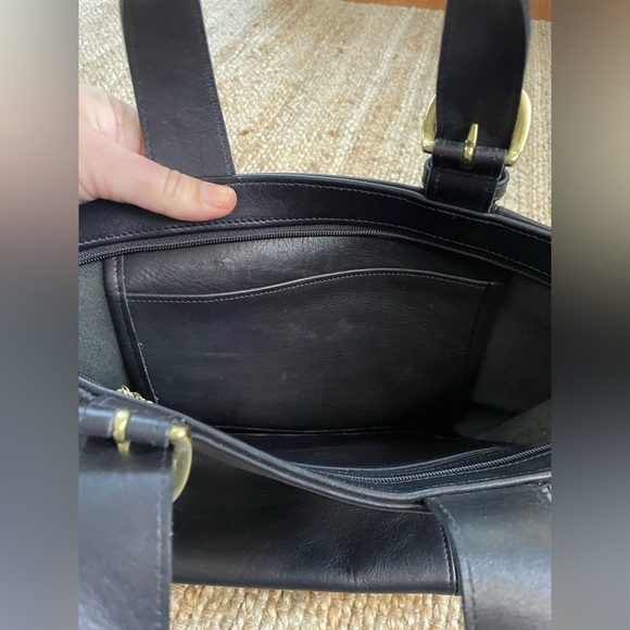 COACH Vintage Waverly Black Leather Small Handbag - Picture 7 of 10